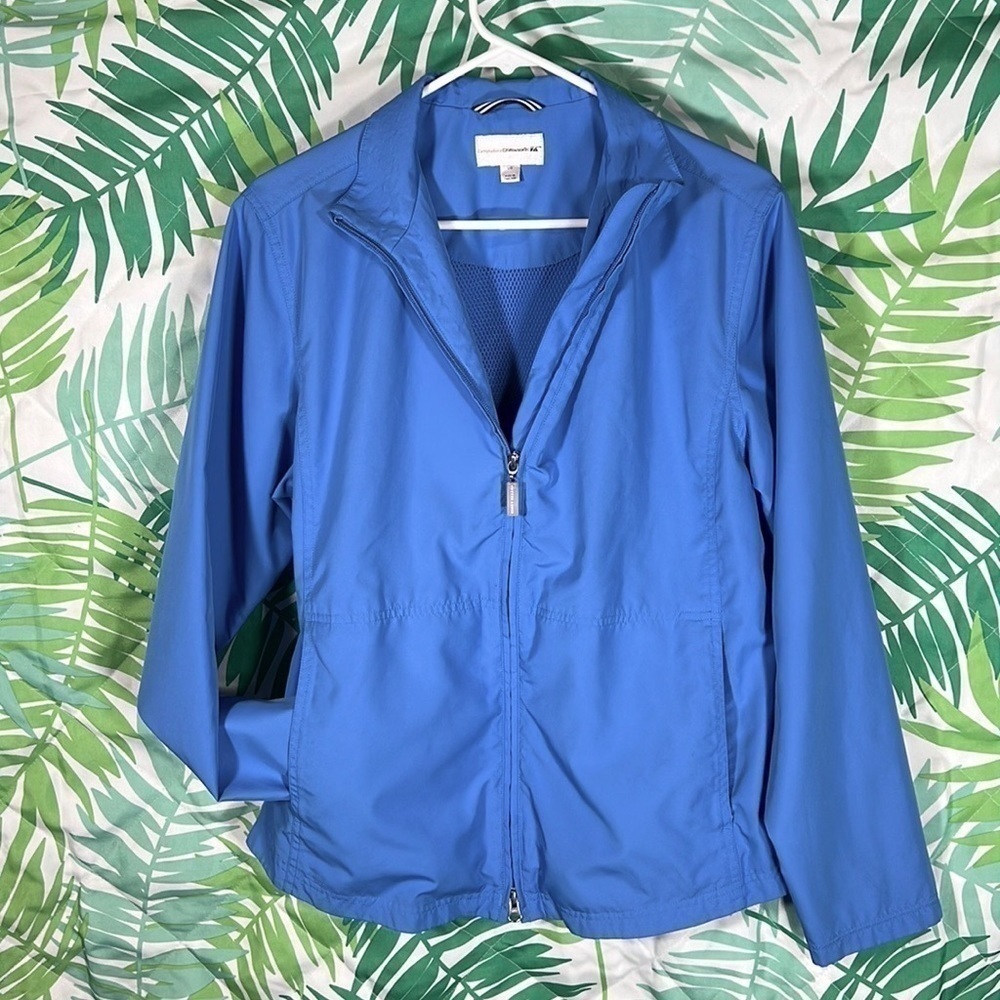 Cutter & buck CBweatherTec zip up jacket | blue | size large